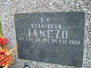 Grób Stanisław Janczo