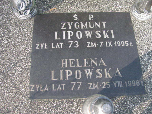 Zygmunt Lipowski Płock - Grobonet - Wyszukiwarka osób pochowanych
