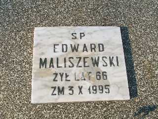 Grób Edward Maliszewski