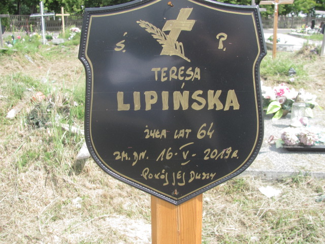 Grób Teresa Alina  Lipińska