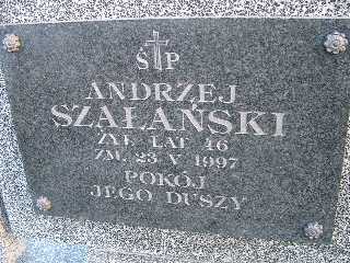 Andrzej Szałański Płock - Grobonet - Wyszukiwarka osób pochowanych