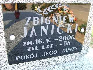Grób Zbigniew Janicki