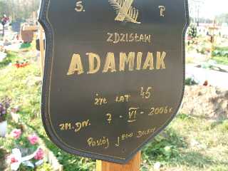 Zdzisław Adamiak 1961 Płock - Grobonet - Wyszukiwarka osób pochowanych