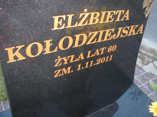 Elżbieta Kołodziejska 1951 Płock - Grobonet - Wyszukiwarka osób pochowanych