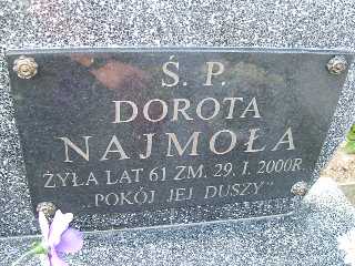 Dorota Najmoła Płock - Grobonet - Wyszukiwarka osób pochowanych
