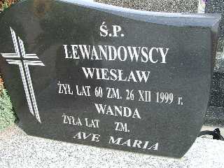 Wanda Lewandowska 1944 Płock - Grobonet - Wyszukiwarka osób pochowanych