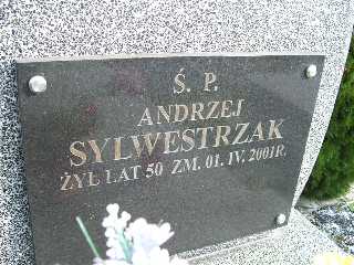 Grób Andrzej Sylwestrzak