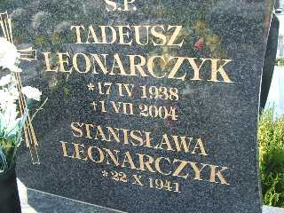 Grób Tadeusz Leonarczyk