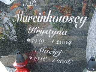 Krystyna Marcinkowska 1949 Płock - Grobonet - Wyszukiwarka osób pochowanych