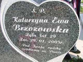 Katarzyna Brzozowska 1975 Płock - Grobonet - Wyszukiwarka osób pochowanych
