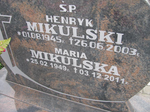 Henryk Mikulski 1945 Płock - Grobonet - Wyszukiwarka osób pochowanych