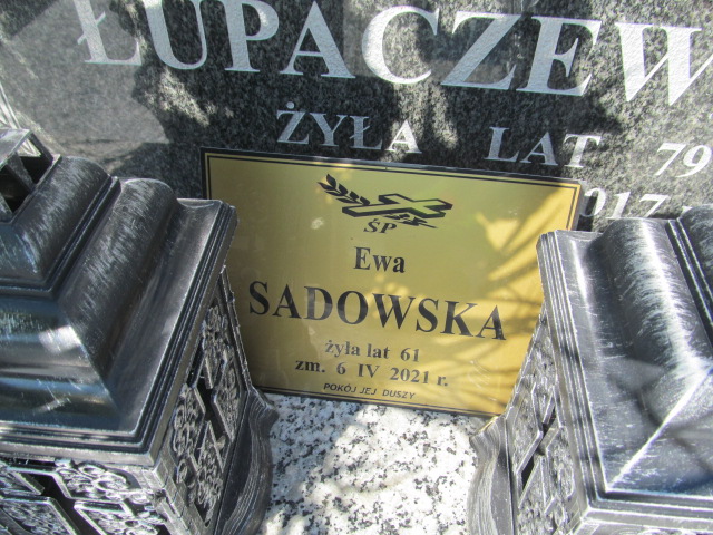 Ewa Sadowska 1959 Płock - Grobonet - Wyszukiwarka osób pochowanych