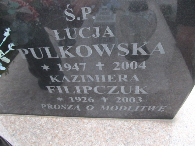 Łucja Pulkowska 1947 Płock - Grobonet - Wyszukiwarka osób pochowanych