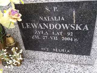 Natalia Lewandowska 1912 Płock - Grobonet - Wyszukiwarka osób pochowanych