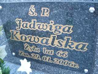Jadwiga Kowalska 1940 Płock - Grobonet - Wyszukiwarka osób pochowanych