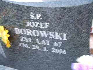 Józef Borowski 1938 Płock - Grobonet - Wyszukiwarka osób pochowanych