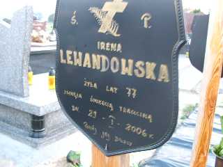 Irena Lewandowska 1929 Płock - Grobonet - Wyszukiwarka osób pochowanych