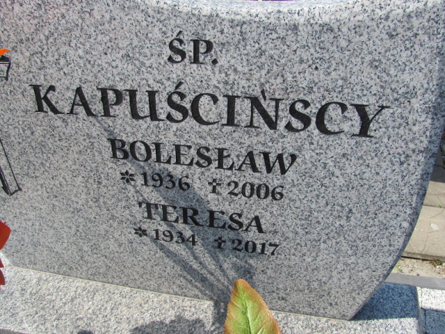 Grób Bolesław Kapuściński