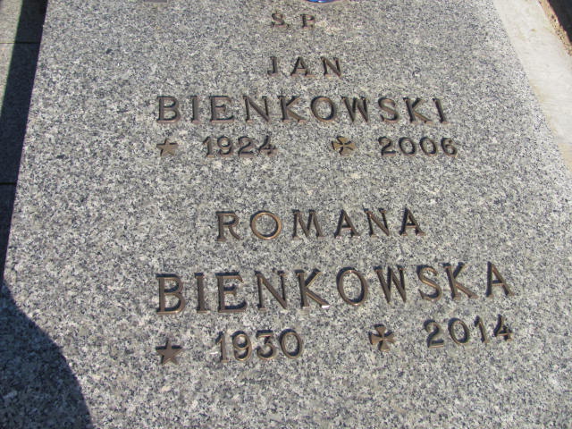 Romana Bieńkowska 1930 Płock - Grobonet - Wyszukiwarka osób pochowanych