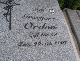Grób Grzegorz Ordon