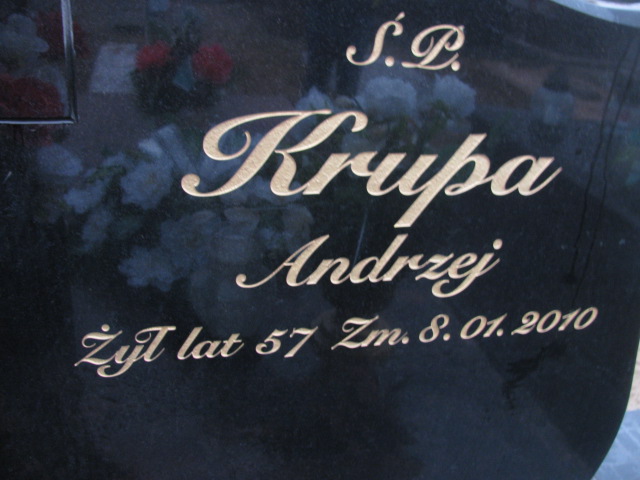 Grób Andrzej Krupa