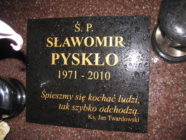 Grób Tadeusz Pyskło