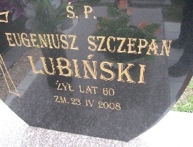 Eugeniusz Szczepan Lubiński 1948 Płock - Grobonet - Wyszukiwarka osób pochowanych