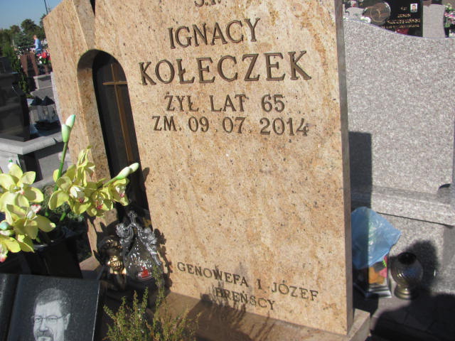 Ignacy Kołeczek 1949 Płock - Grobonet - Wyszukiwarka osób pochowanych