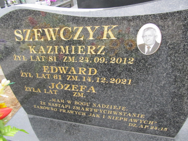 Edward Szewczyk Płock - Grobonet - Wyszukiwarka osób pochowanych