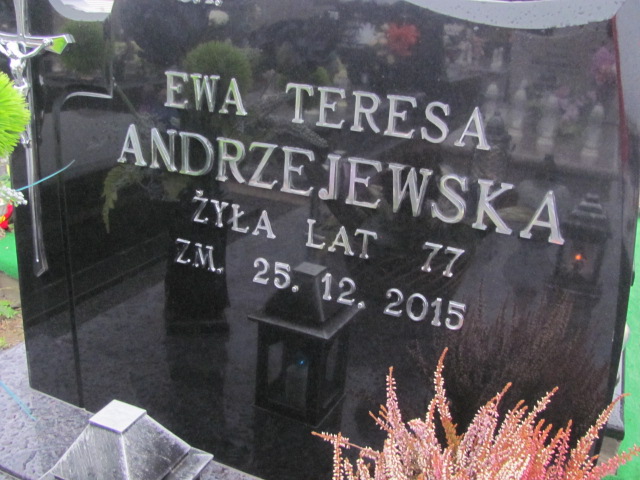 Ewa Teresa Andrzejewska 1938 Płock - Grobonet - Wyszukiwarka osób pochowanych