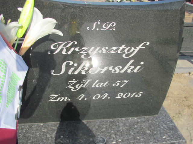 Krzysztof Wiktor Sikorski 1958 Płock - Grobonet - Wyszukiwarka osób pochowanych