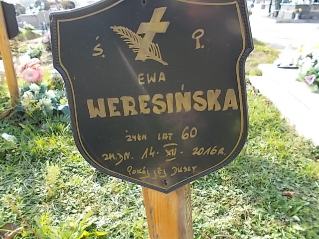 Ewa Romualda Weresińska 1956 Płock - Grobonet - Wyszukiwarka osób pochowanych