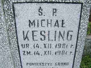 Michał Kesling 1981 Płock - Grobonet - Wyszukiwarka osób pochowanych