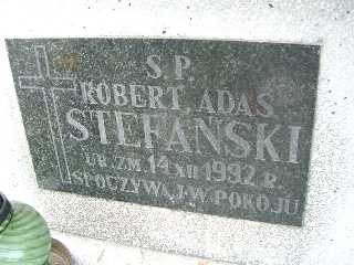 Robert Stefański Płock - Grobonet - Wyszukiwarka osób pochowanych