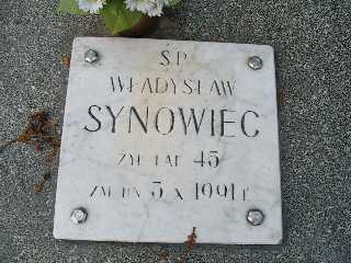 Grób Władysław Synowiec