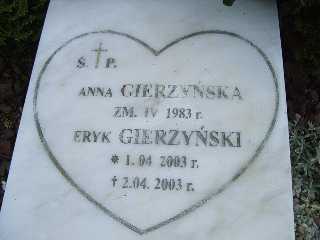 Grób Eryk Gierzyński