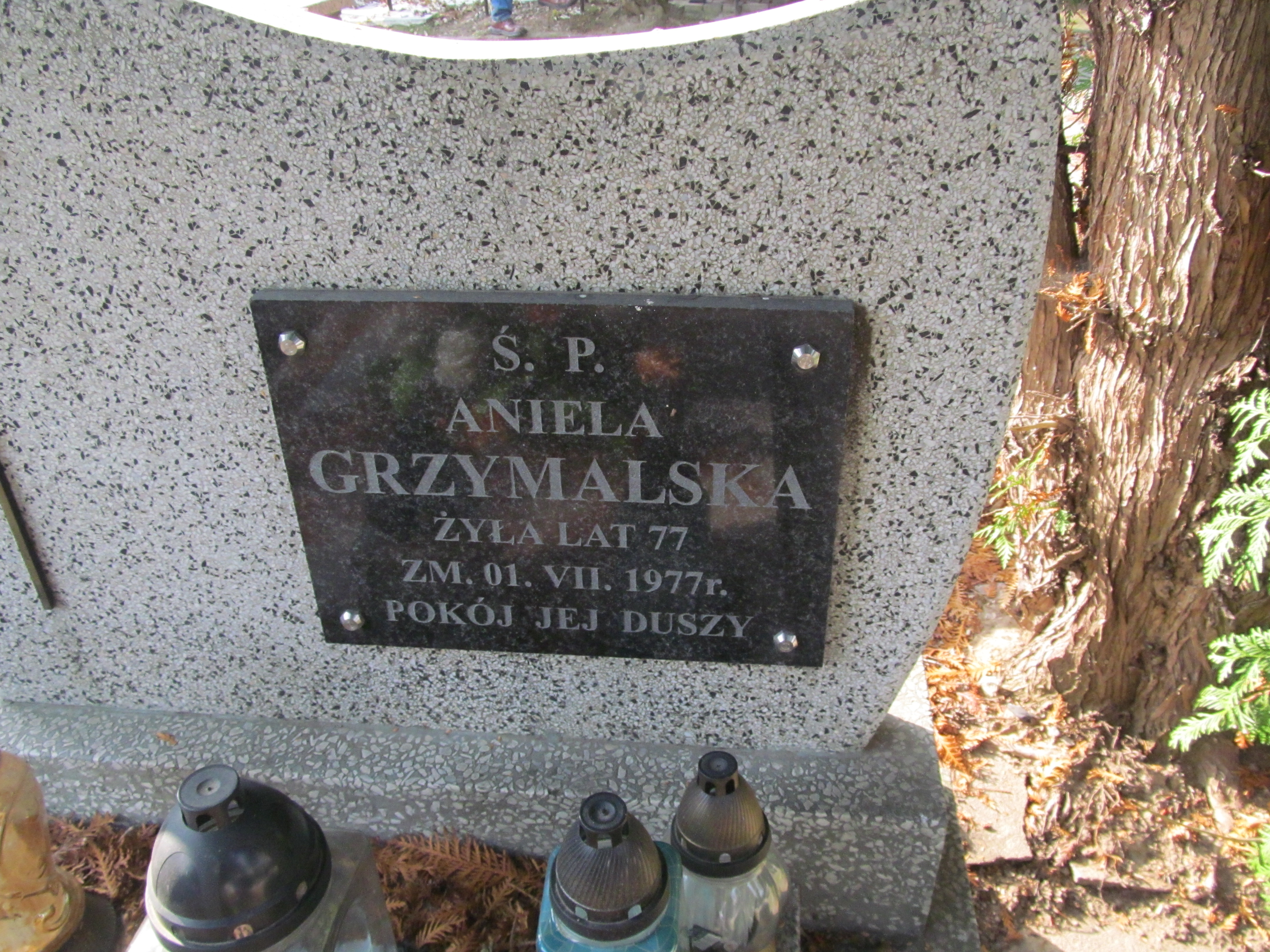 Grób Aniela Grzymalska