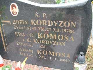 Adam Komosa 1926 Płock - Grobonet - Wyszukiwarka osób pochowanych