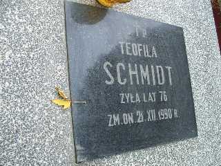 Teofila Schmidt 1914 Płock - Grobonet - Wyszukiwarka osób pochowanych