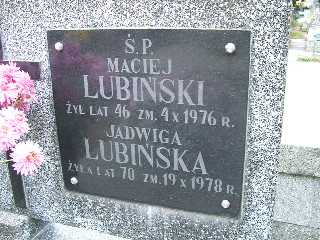 Maciej Lubiński 1930 Płock - Grobonet - Wyszukiwarka osób pochowanych