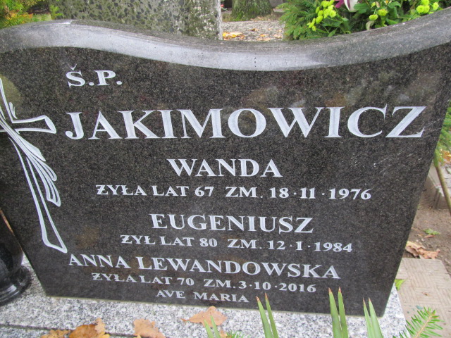 Grób Anna Kalina Lewandowska
