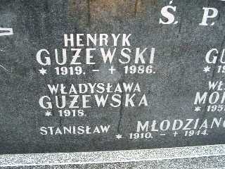 Henryk Gużewski 1919 Płock - Grobonet - Wyszukiwarka osób pochowanych