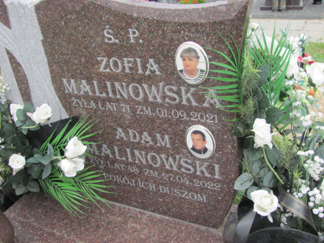 Zofia Malinowska 1950 Płock - Grobonet - Wyszukiwarka osób pochowanych