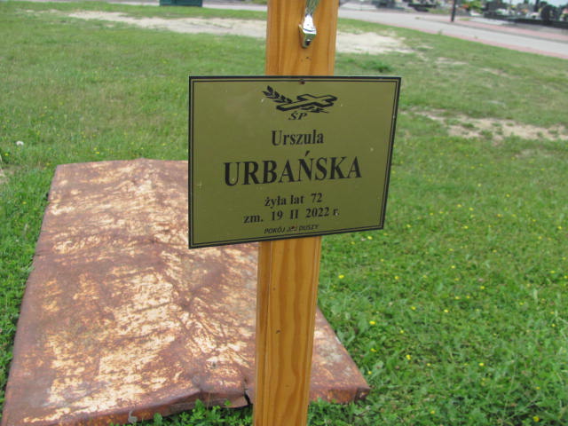 Urszula Urbańska 1950 Płock - Grobonet - Wyszukiwarka osób pochowanych