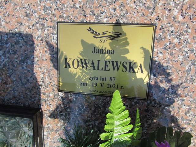 Janina Kowalewska 1934 Płock - Grobonet - Wyszukiwarka osób pochowanych