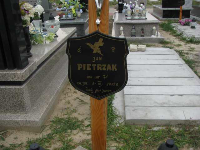 Jan Stanisław Pietrzak 1947 Płock - Grobonet - Wyszukiwarka osób pochowanych