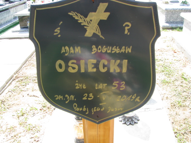 ADAM BOGUSŁAW Osiecki 1966 Płock - Grobonet - Wyszukiwarka osób pochowanych