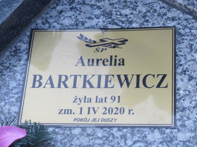 Grób Aurelia Bartkiewicz