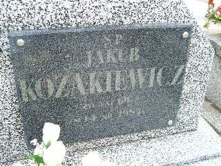 Jakub Kozakiewicz 1914 Płock - Grobonet - Wyszukiwarka osób pochowanych