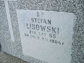 Stefan Lisowski 1919 Płock - Grobonet - Wyszukiwarka osób pochowanych